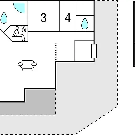 בית נופש Nice Home In Blavand With Sauna